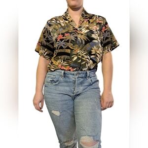 Vintage express Floral Button Down Shirt